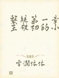 系统第一章给宿主破初的小说