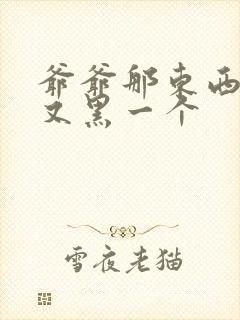 爷爷那东西又大又黑一个封面