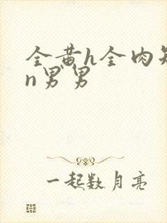 全黄h全肉短篇n男男封面