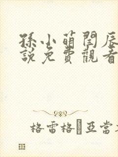 孙小萌闫辰的小说免费观看