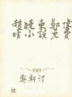 赵晓东郑伟吴雪晴小说免费阅读封面