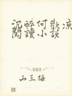 沉醉何欢凉免费阅读小说封面