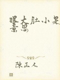 眼大肚小是什么意思