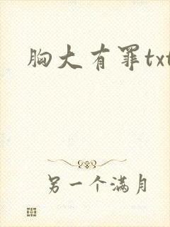 胸大有罪txt