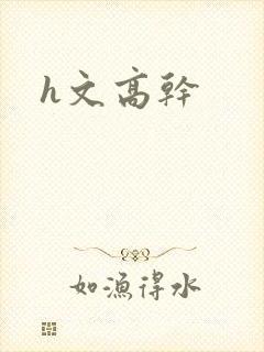 h文高干封面