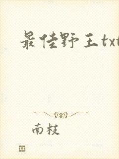 最佳野王txt