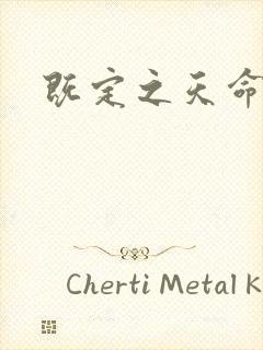 既定之天命封面