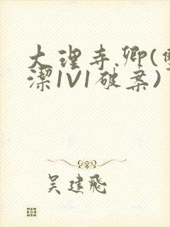 大理寺.卿(双洁1V1破案)