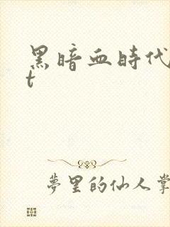 黑暗血时代txt封面
