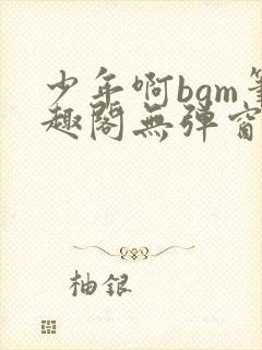 少年啊bgm笔趣阁无弹窗免费