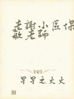 老谢小区保安赵敏老师