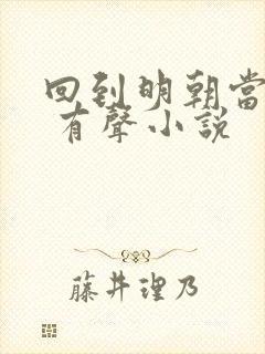 回到明朝当王爷 有声小说