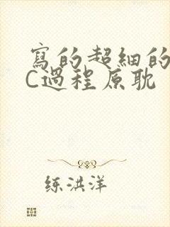 写的超细的多肉C过程原耽封面