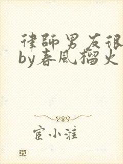 律师男友很难撩by春风榴火封面