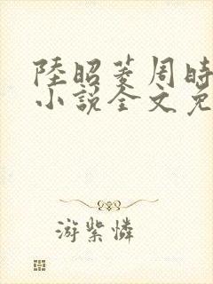 陆昭菱周时阅的小说全文免费阅读