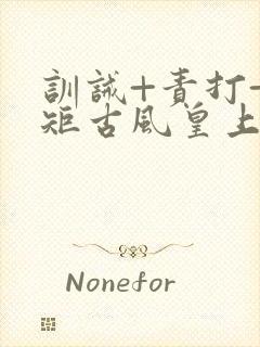 训诫+责打+规矩古风皇上皇后封面