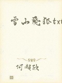 雪山飞狐txt