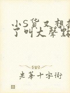 小S货又想挨C了叫大声点小