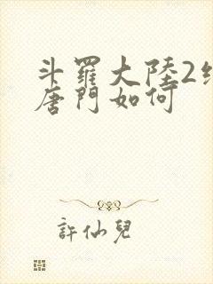 斗罗大陆2绝世唐门如何