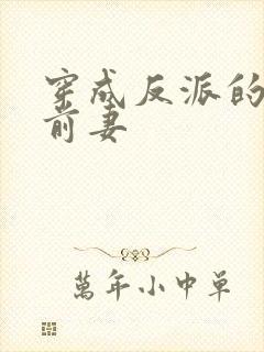 穿成反派的炮灰前妻封面