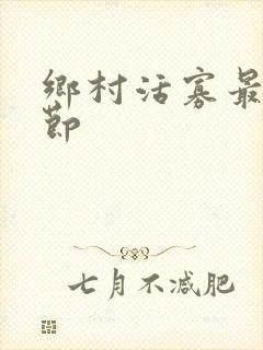 乡村活寡最新章节