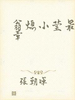 翁熄小莹最新节章