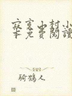 寂寞山村小说全本免费阅读