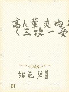 高h荤爽肉欲文〈三攻一受〉视频
