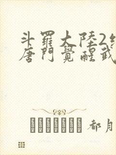 斗罗大陆2绝世唐门觉醒武魂