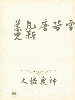 叶凡唐若雪超前更新