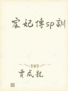 宸妃传sp训诫封面