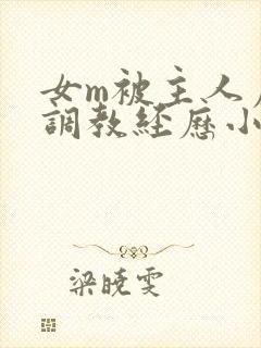 女m被主人虐玩调教经历小说