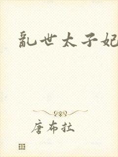 乱世太子妃封面