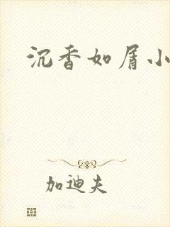 沉香如屑小说封面