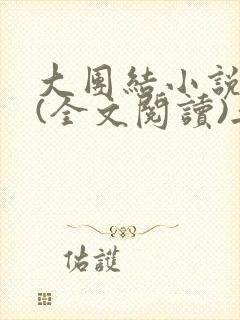 大团结小说目录(全文阅读)无弹窗封面