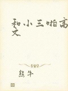 和小三啪高辣h文