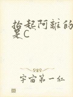 抬起阿离的腿就是C