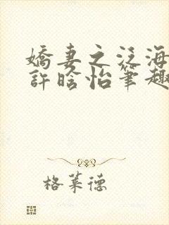 娇妻之泛海之舟许晗怡笔趣阁