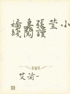 娇妻张莹小说在线阅读