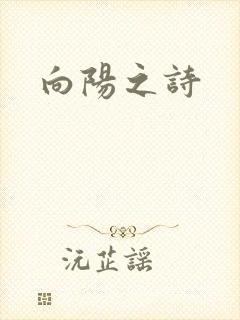 向阳之诗封面