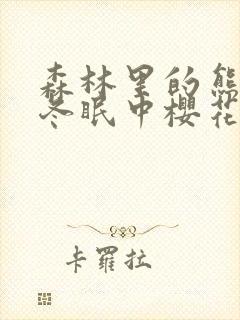 森林里的熊先生冬眠中樱花动漫