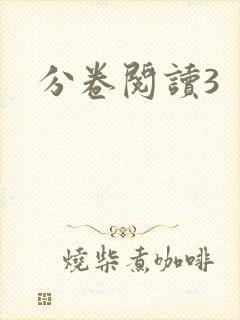 分卷阅读3