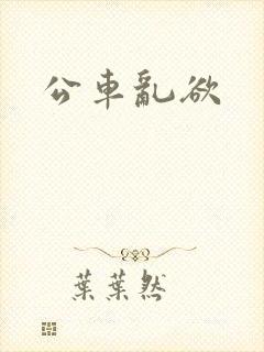 公车乱欲封面
