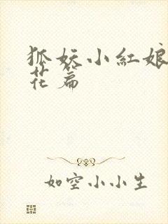 狐妖小红娘两生花篇封面