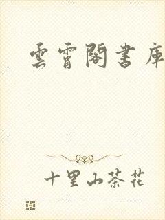 云霄阁书库封面