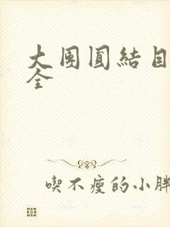 大团圆结目录大全