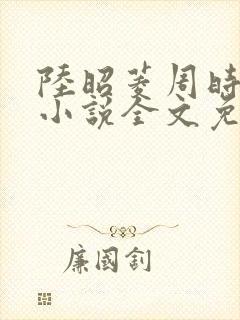 陆昭菱周时阅的小说全文免费阅读