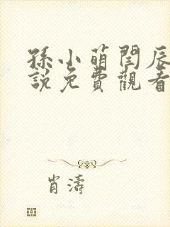 孙小萌闫辰的小说免费观看