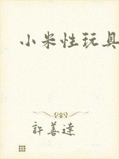 小米性玩具日记