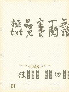 极品家丁无删减txt免费阅读